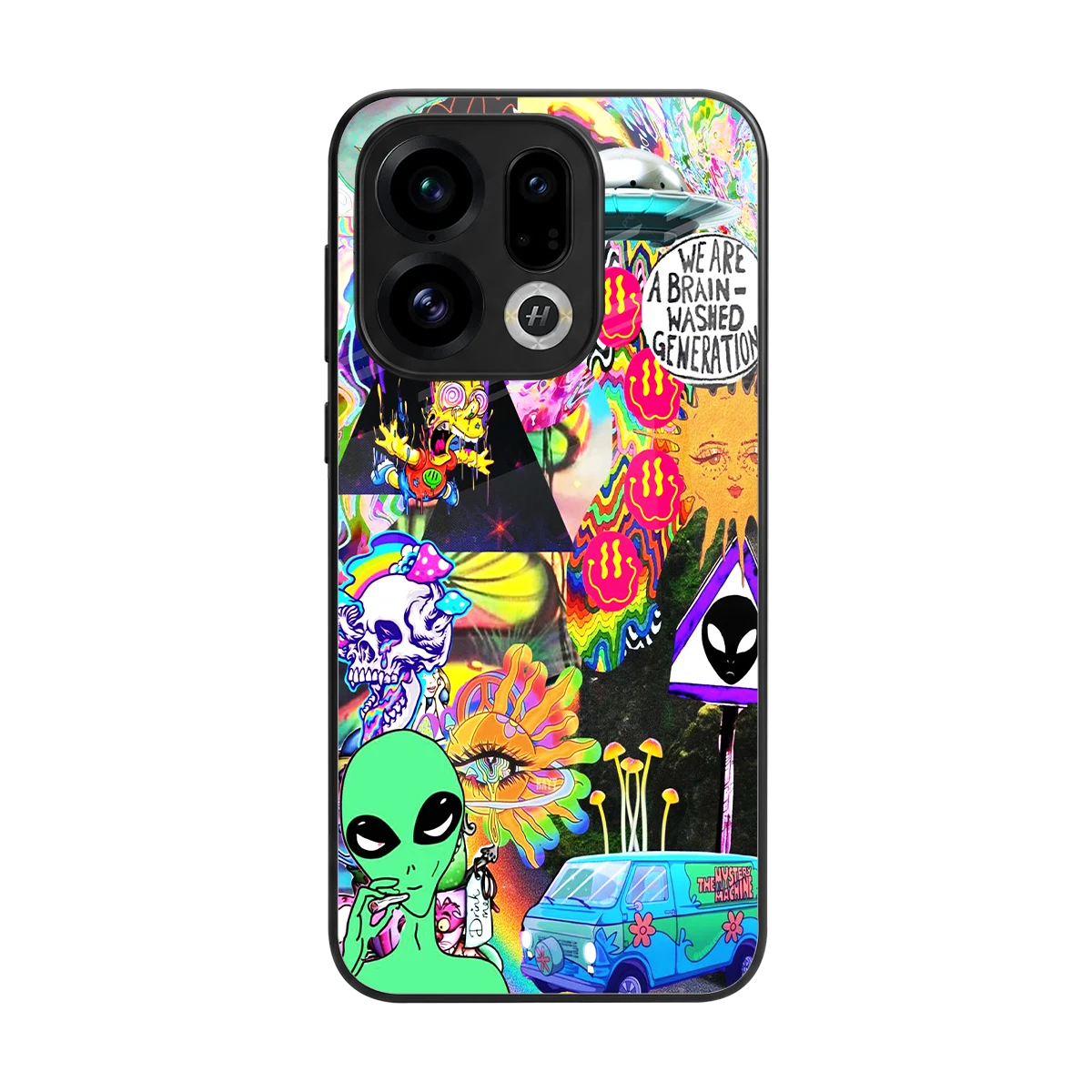Alien Escape back phone cover | glass case for oppo find x9