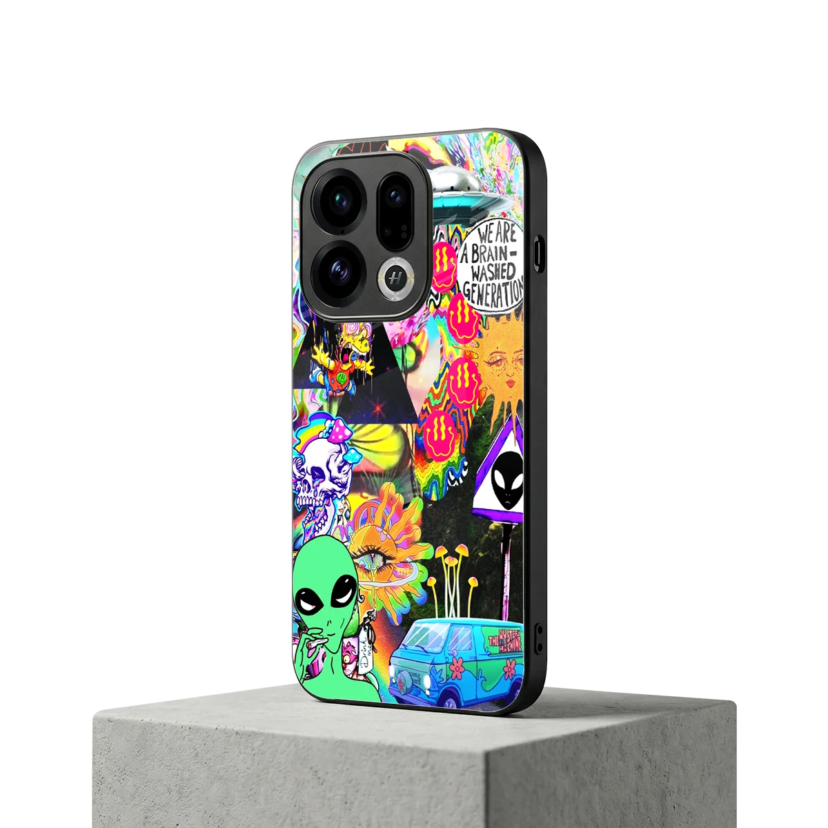 Alien Escape oppo find x9 mobile cover | shockproof glass phone case