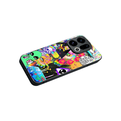 Alien Escape stylish phone case for oppo find x9 | glossy glass and slim fit
