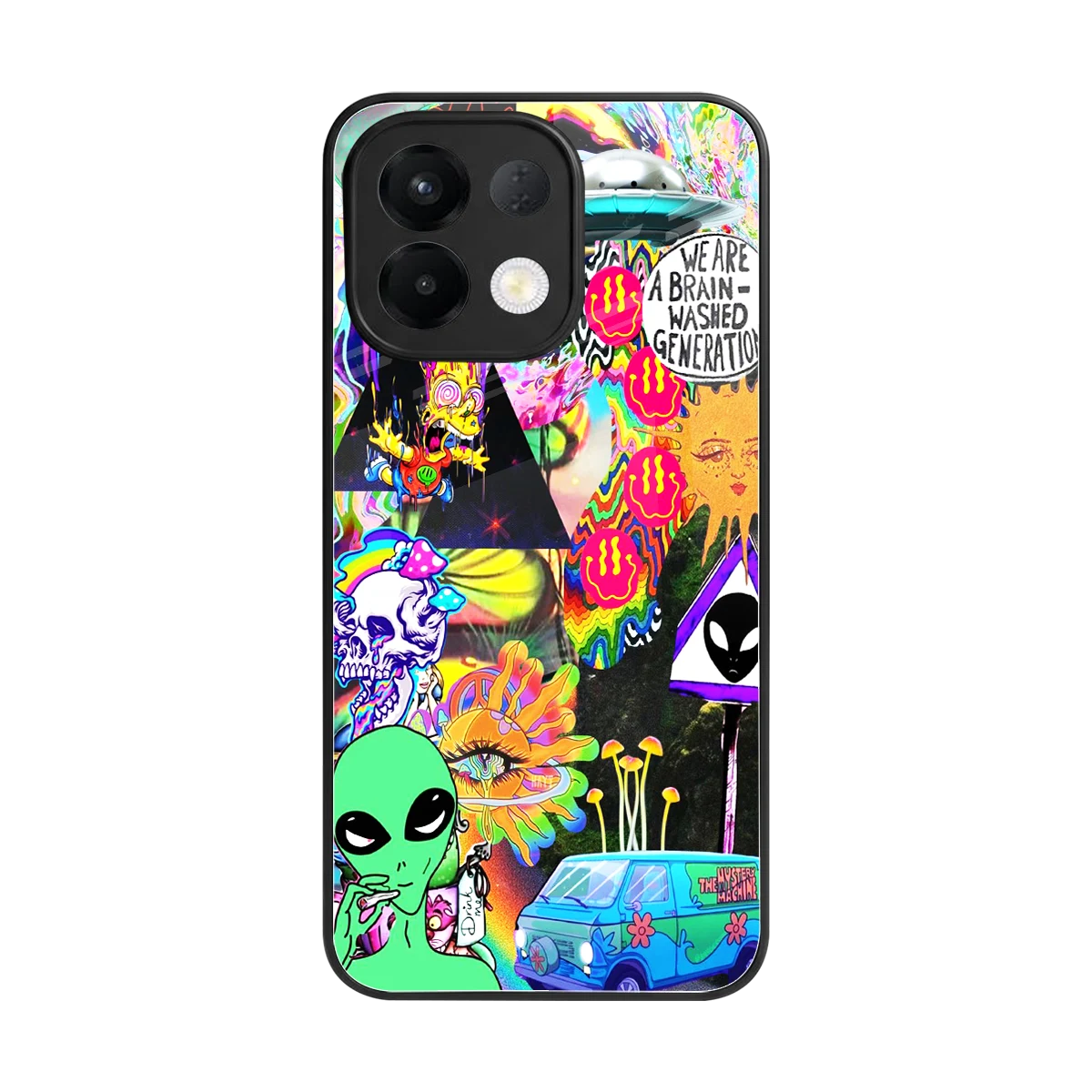 Alien Escape back phone cover | glass case for oppo k13 5g