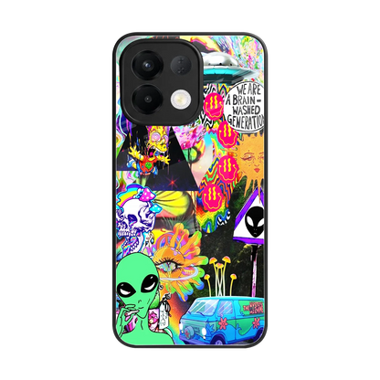 Alien Escape back phone cover | glass case for oppo k13 5g