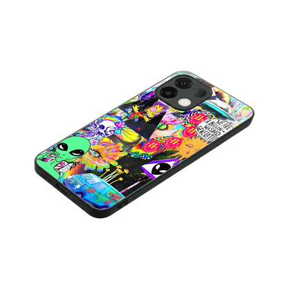 Alien Escape stylish phone case for oppo k13 5g | glossy glass and slim fit