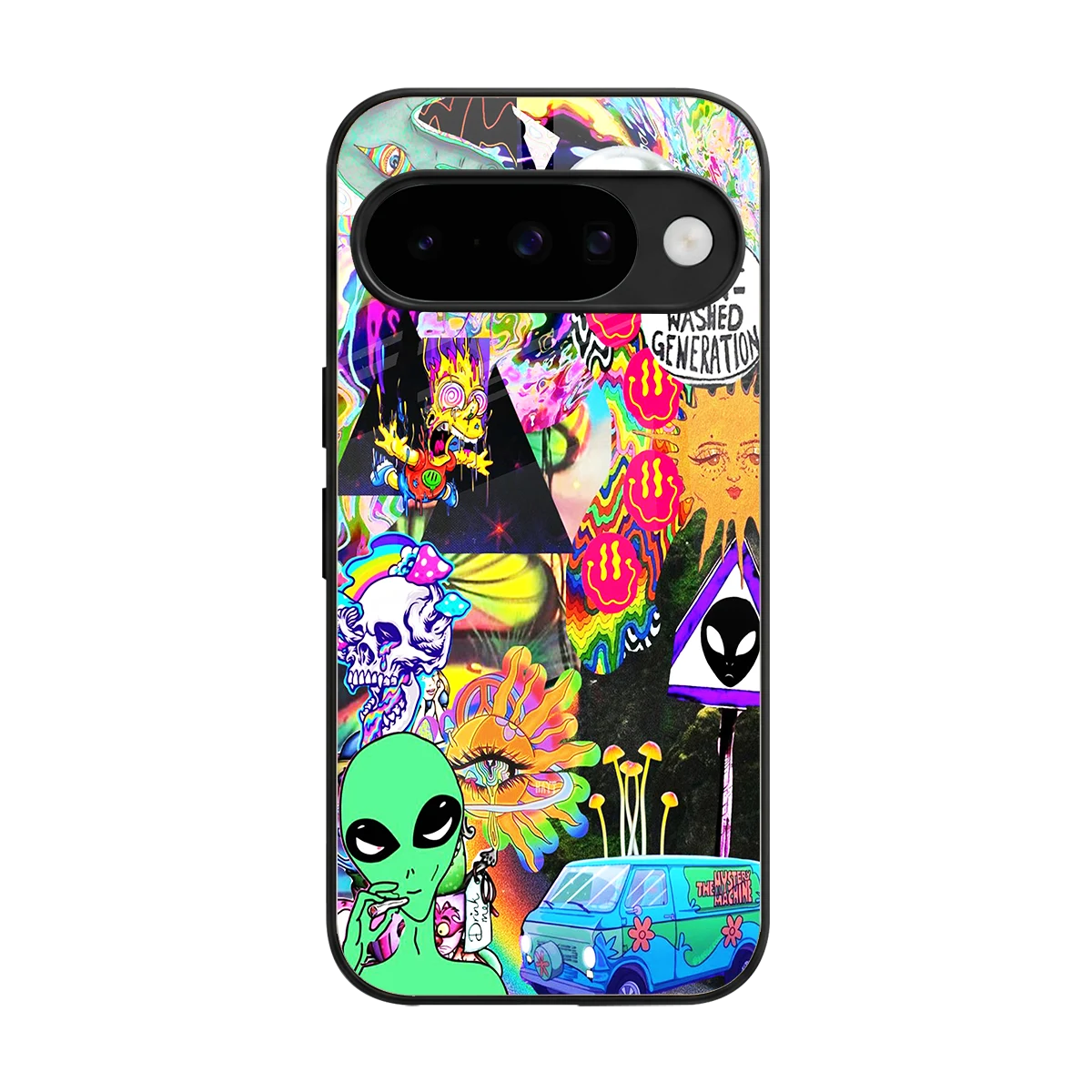 Alien Escape back phone cover | glass case for google pixel 10