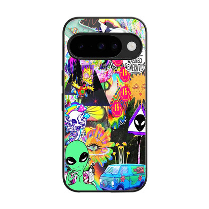 Alien Escape back phone cover | glass case for google pixel 10
