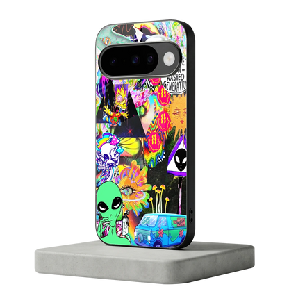 Alien Escape google pixel 10 mobile cover | shockproof glass phone case