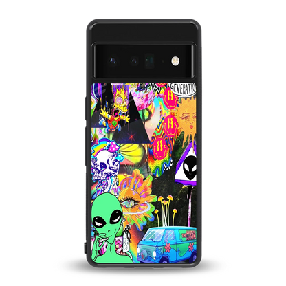 Alien Escape back phone cover | glass case for google pixel 6 pro