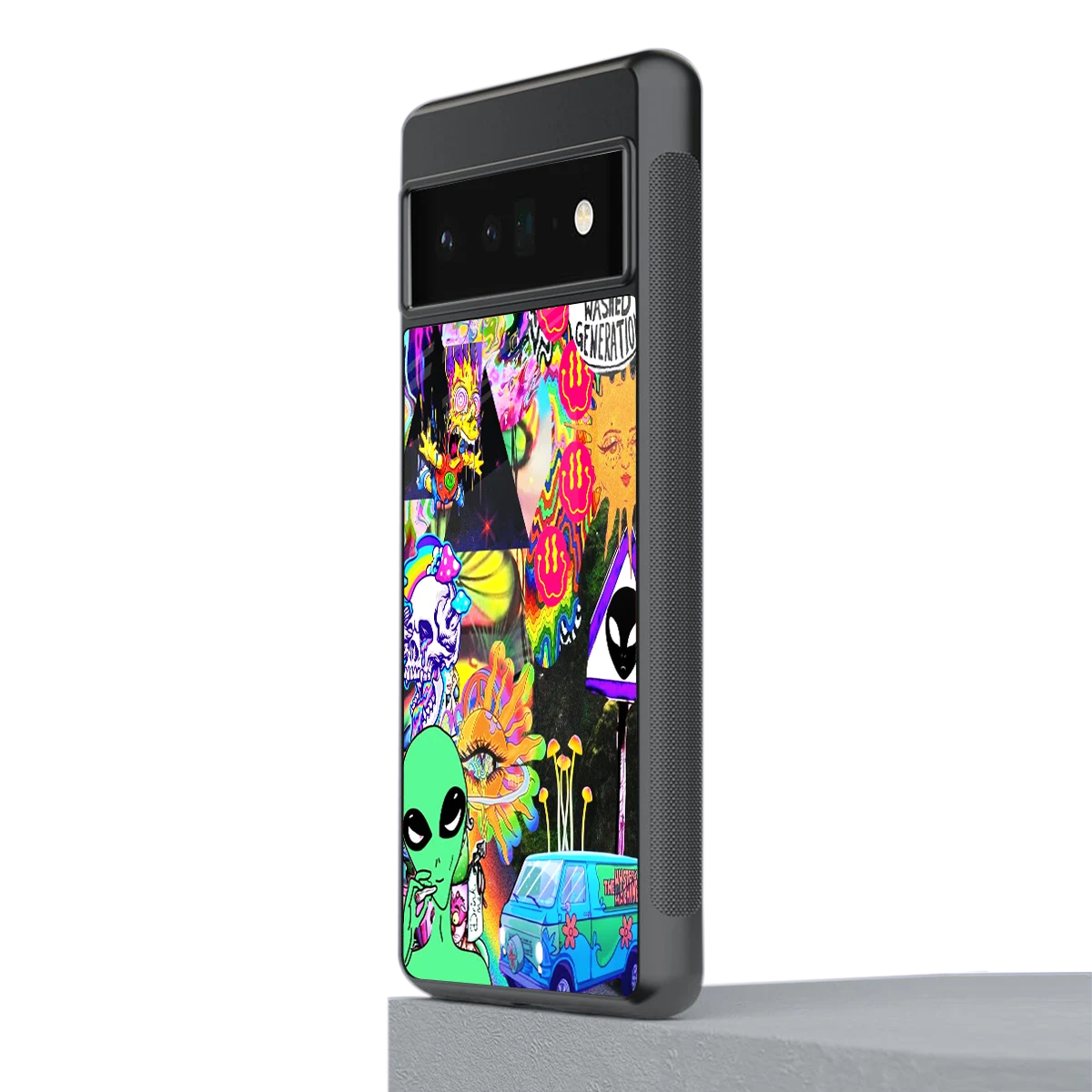 Alien Escape stylish phone case for google pixel 6 pro | glossy glass and slim fit