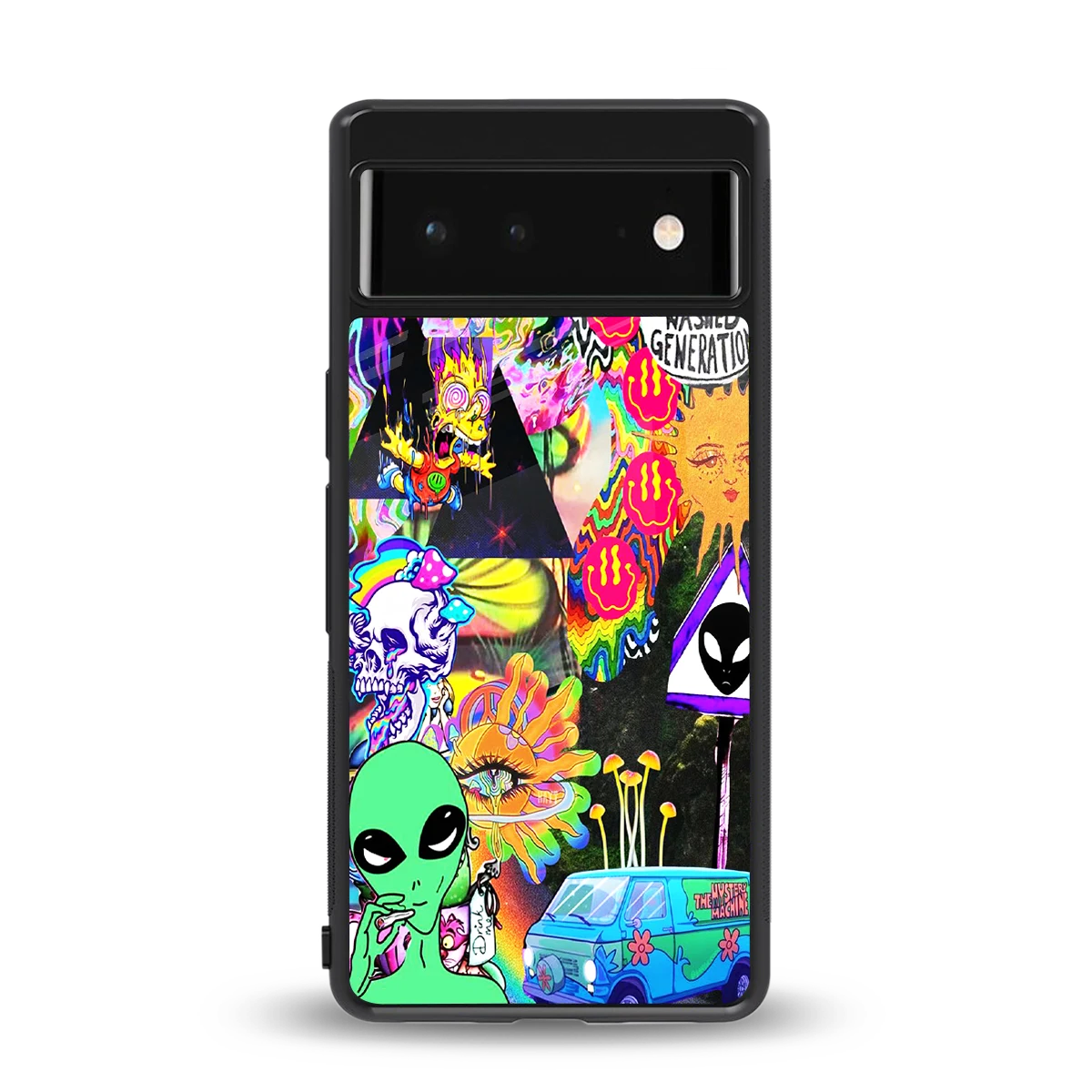 Alien Escape back phone cover | glass case for google pixel 6a