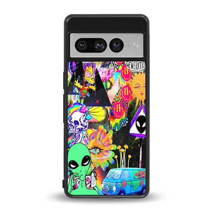 Alien Escape back phone cover | glass case for google pixel 7 pro