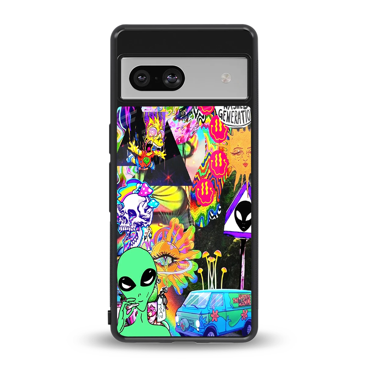 Alien Escape back phone cover | glass case for google pixel 7a