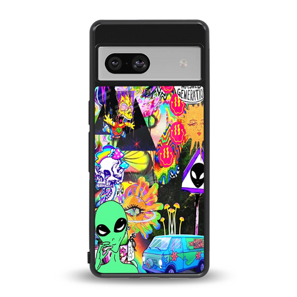 Alien Escape back phone cover | glass case for google pixel 7a
