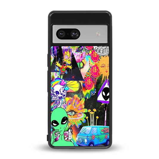 Alien Escape back phone cover | glass case for google pixel 7a