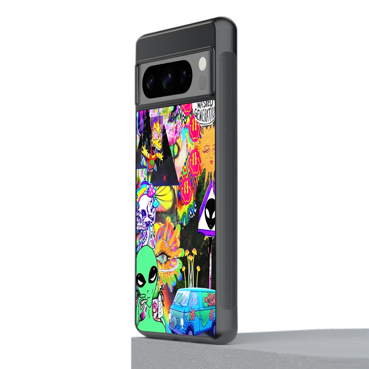 Alien Escape stylish phone case for google pixel 8 pro | glossy glass and slim fit