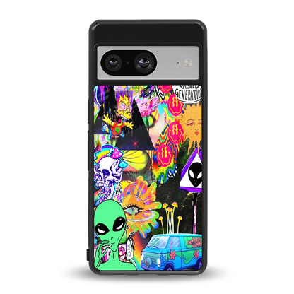 Alien Escape back phone cover | glass case for google pixel 8