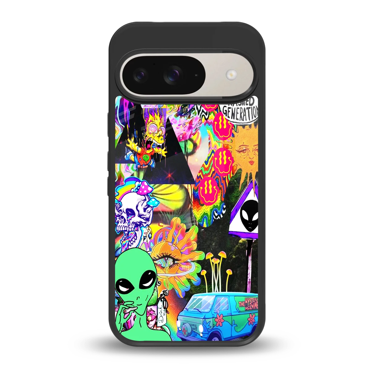 Alien Escape back phone cover | glass case for google pixel 9