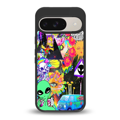 Alien Escape back phone cover | glass case for google pixel 9