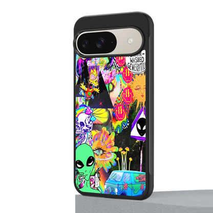 Alien Escape google pixel 9 mobile cover | shockproof glass phone case