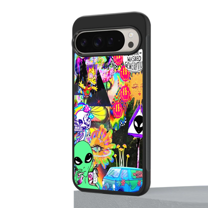 Alien Escape google pixel 9 pro mobile cover | shockproof glass phone case