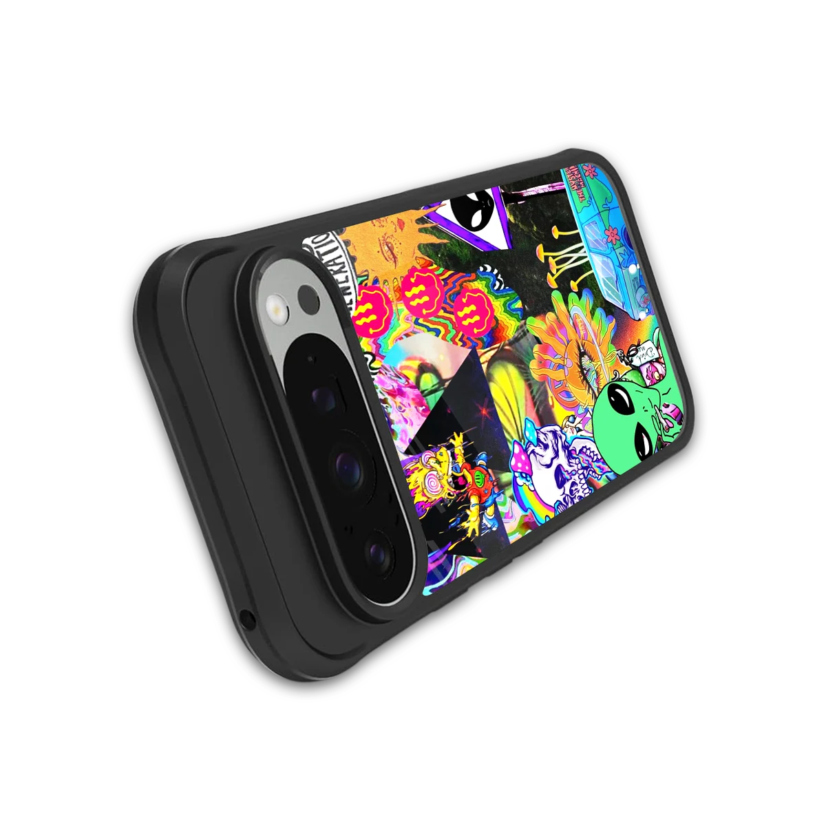 Alien Escape stylish phone case for google pixel 9 pro xl | glossy glass and slim fit
