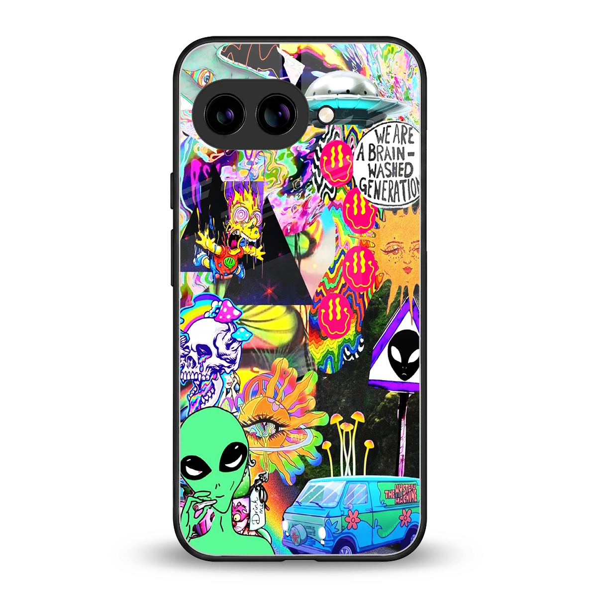 Alien Escape back phone cover | glass case for google pixel 10a
