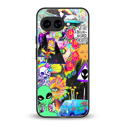 Alien Escape back phone cover | glass case for google pixel 10a