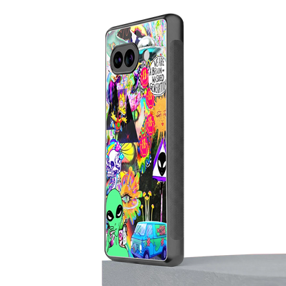 Alien Escape google pixel 10a mobile cover | shockproof glass phone case