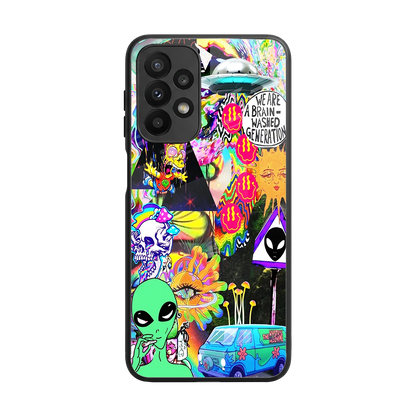 Alien Escape back phone cover | glass case for samsung galaxy a23