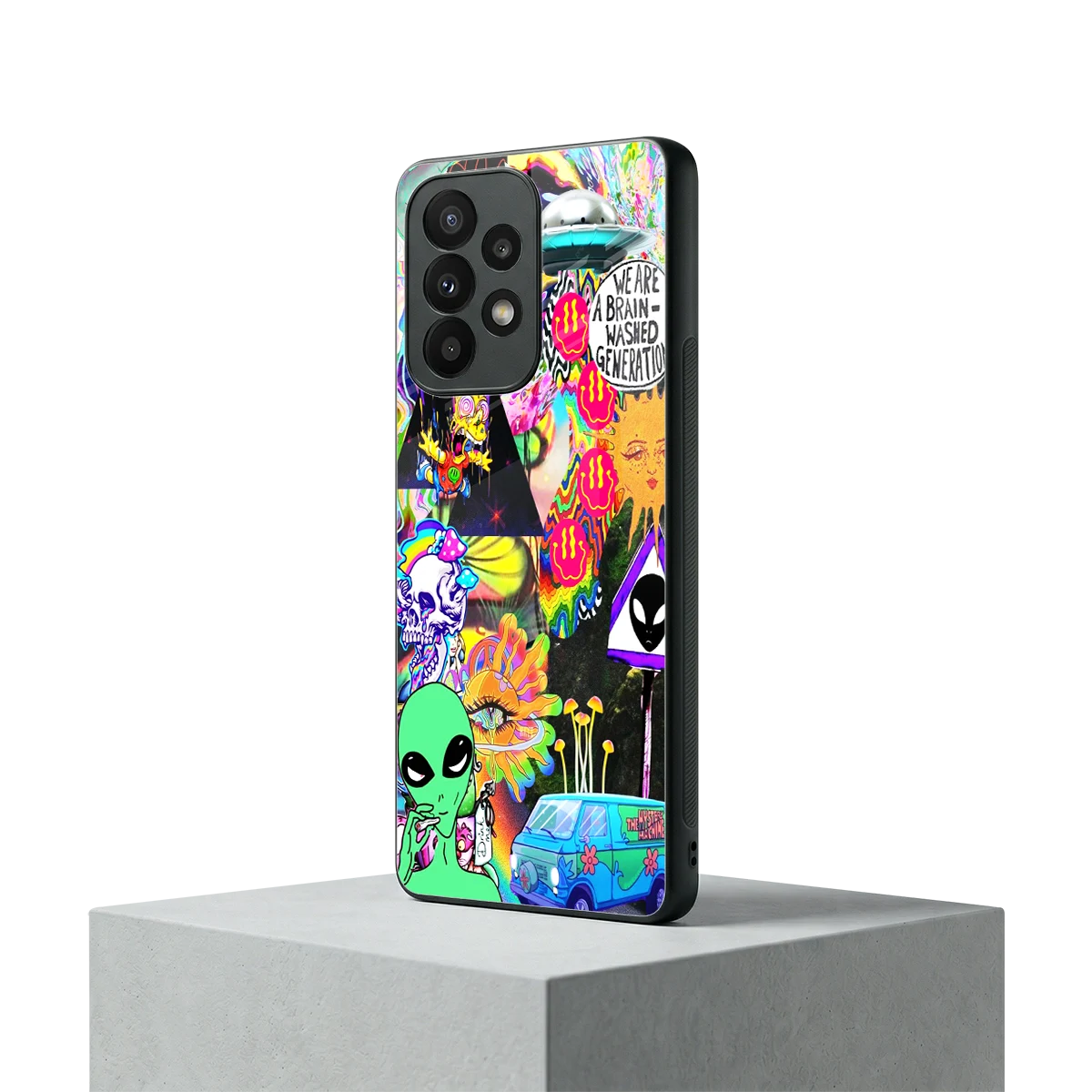Alien Escape samsung galaxy a23 mobile cover | shockproof glass phone case