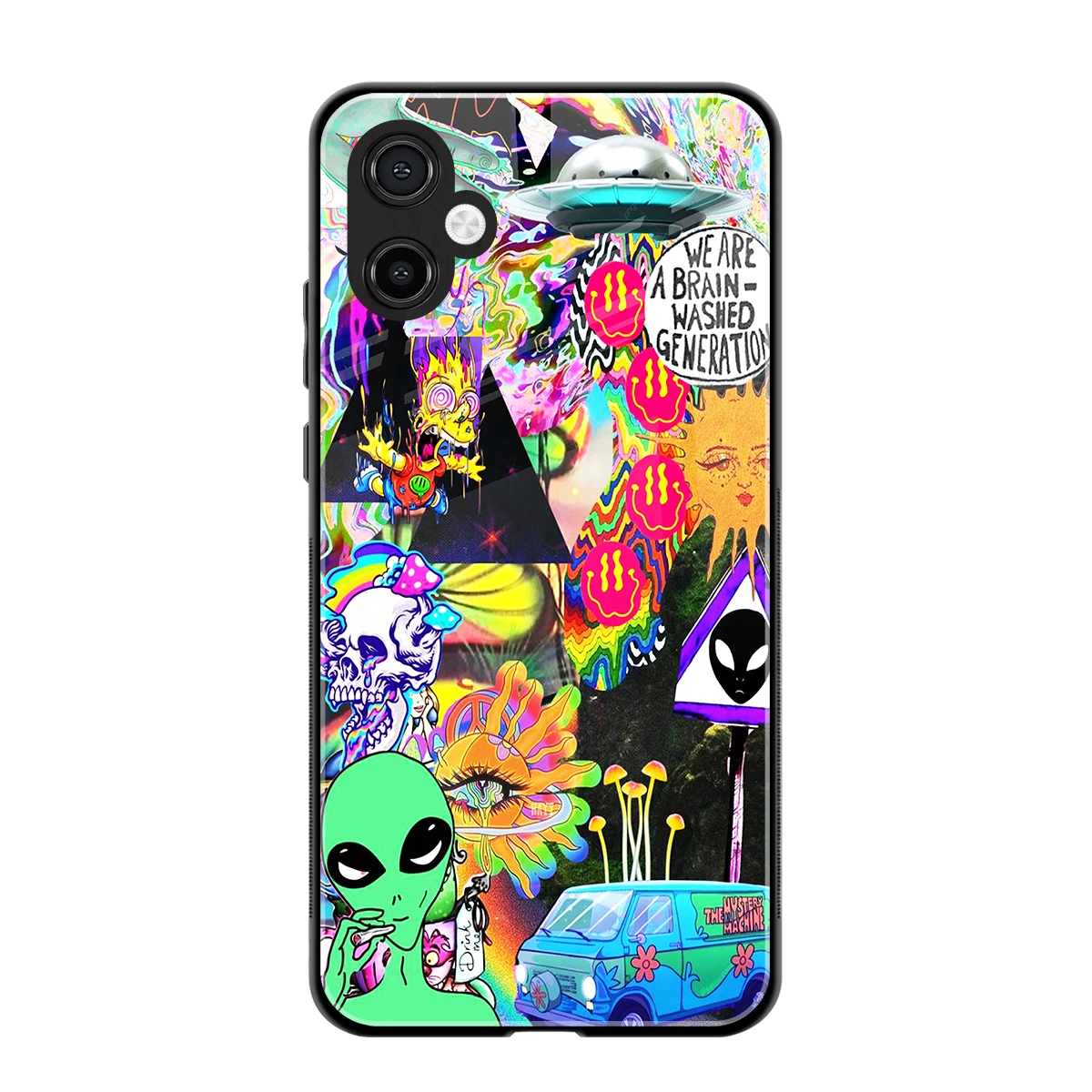 Alien Escape back phone cover | glass case for samsung galaxy a06 5g