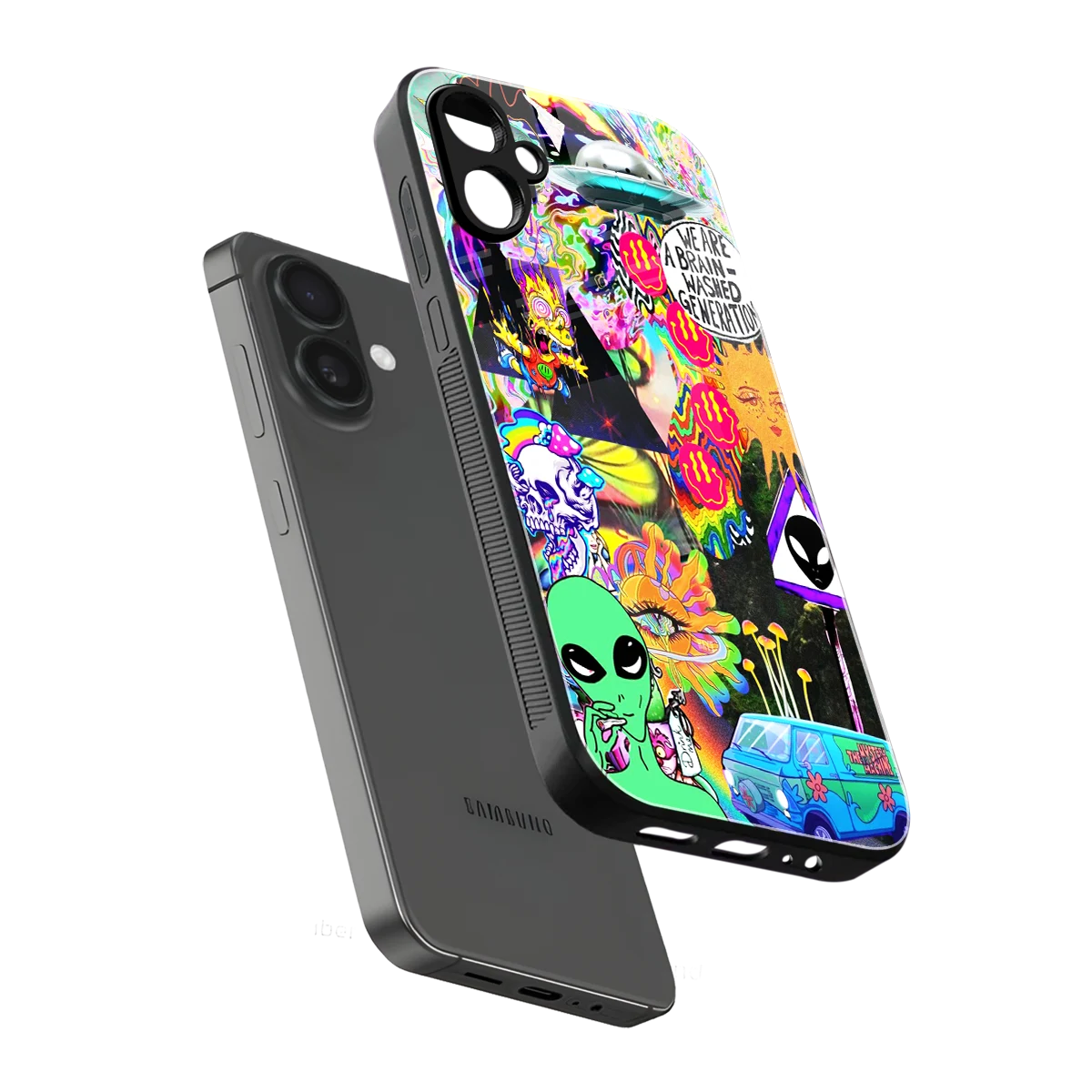 Alien Escape sleek samsung galaxy a06 5g cover with tempered glass back and TPU edges