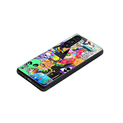 Alien Escape stylish phone case for samsung galaxy a54 5g | glossy glass and slim fit
