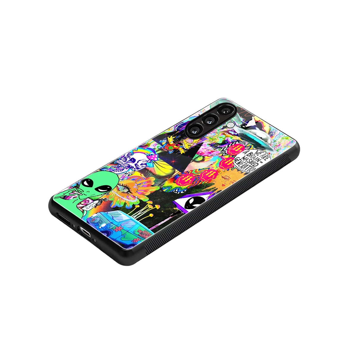 Alien Escape stylish phone case for samsung galaxy a25 5g | glossy glass and slim fit