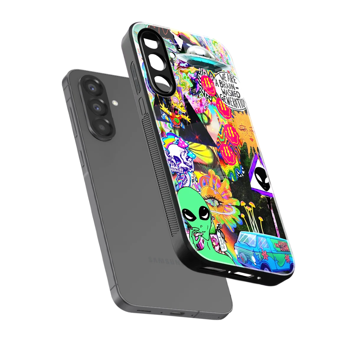 Alien Escape sleek samsung galaxy a17 5g cover with tempered glass back and TPU edges