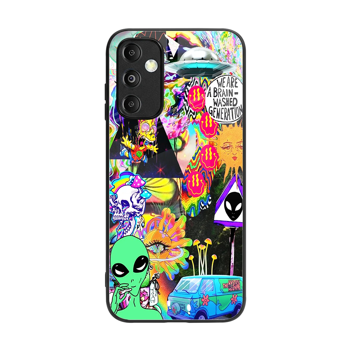 Alien Escape back phone cover | glass case for samsung galaxy m14 5g