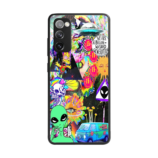 Alien Escape back phone cover | glass case for samsung galaxy s20 fe