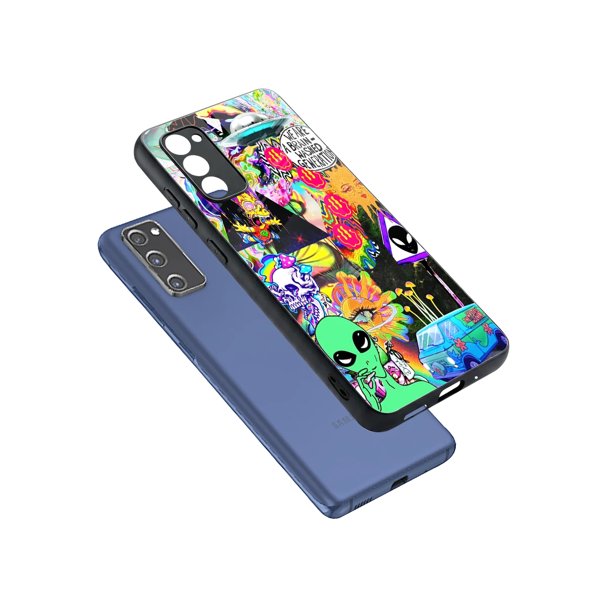 Alien Escape sleek samsung galaxy s20 fe cover with tempered glass back and TPU edges