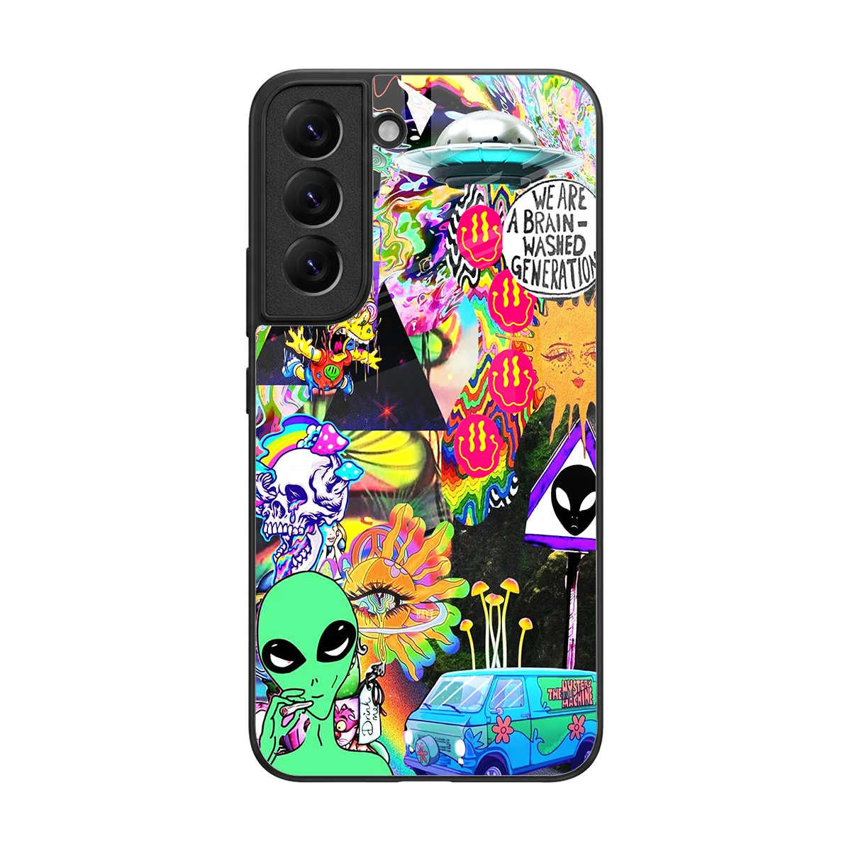 Alien Escape back phone cover | glass case for samsung galaxy s22
