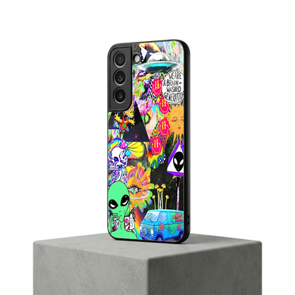 Alien Escape samsung galaxy s22 mobile cover | shockproof glass phone case