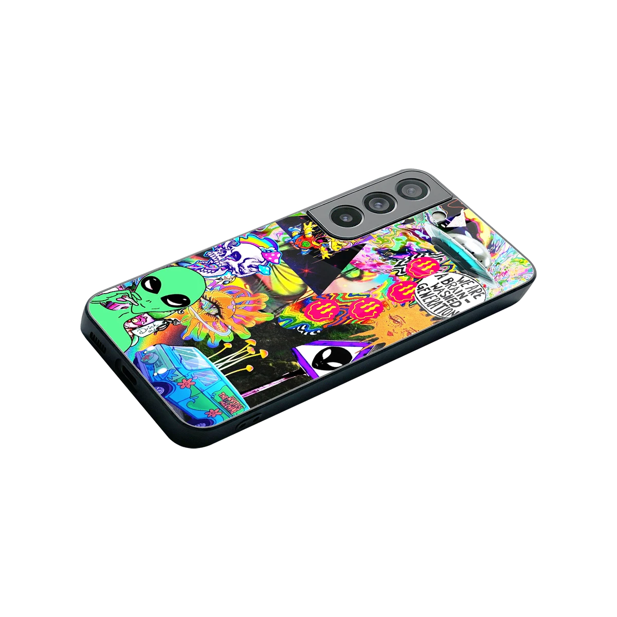 Alien Escape stylish phone case for samsung galaxy s22 | glossy glass and slim fit