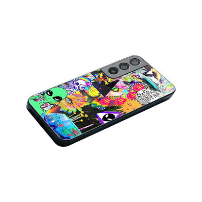 Alien Escape stylish phone case for samsung galaxy s22 | glossy glass and slim fit