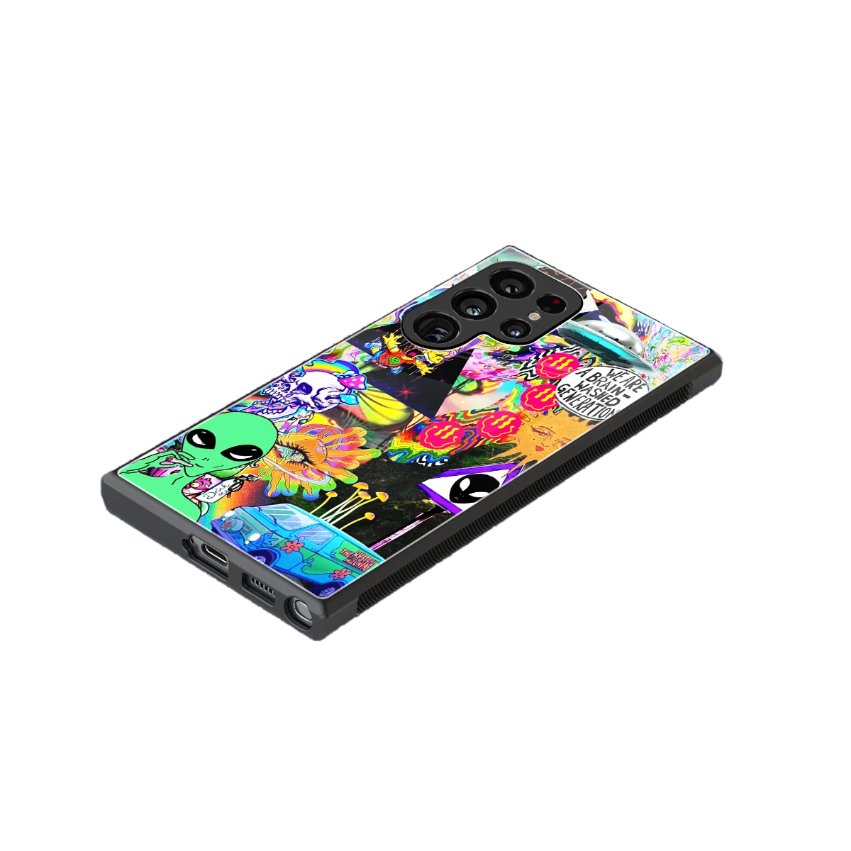 Alien Escape stylish phone case for samsung galaxy s23 ultra | glossy glass and slim fit