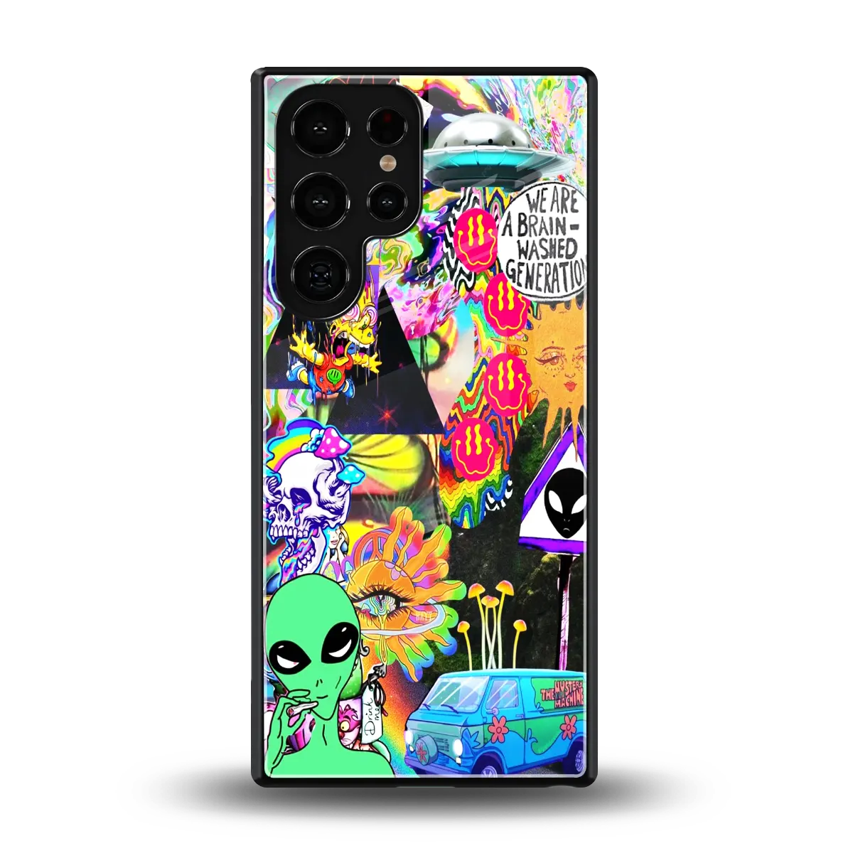 Alien Escape back phone cover | glass case for samsung galaxy s25 ultra