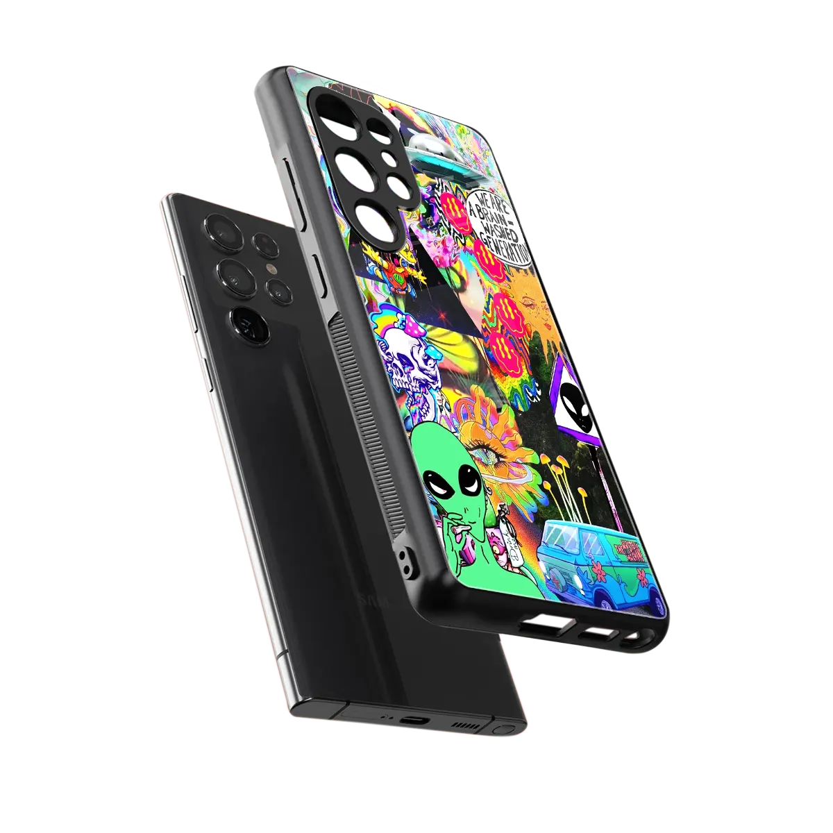 Alien Escape sleek samsung galaxy s25 ultra cover with tempered glass back and TPU edges