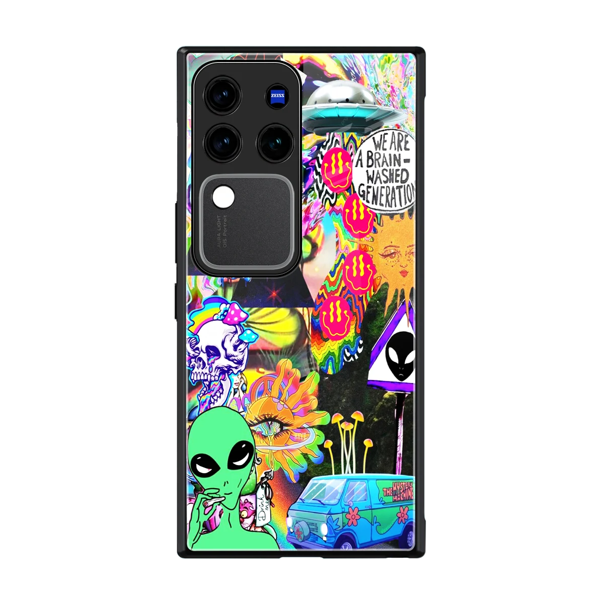 Alien Escape back phone cover | glass case forvivo v30 pro