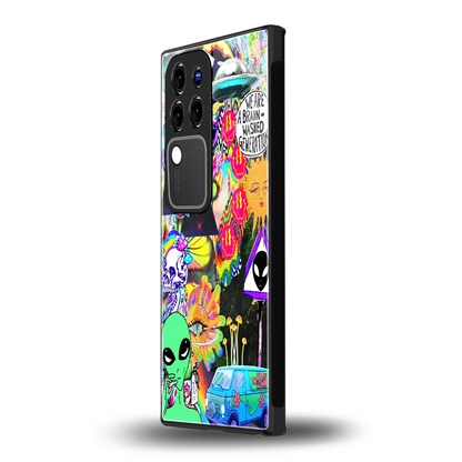 Alien Escapevivo v30 pro mobile cover | shockproof glass phone case