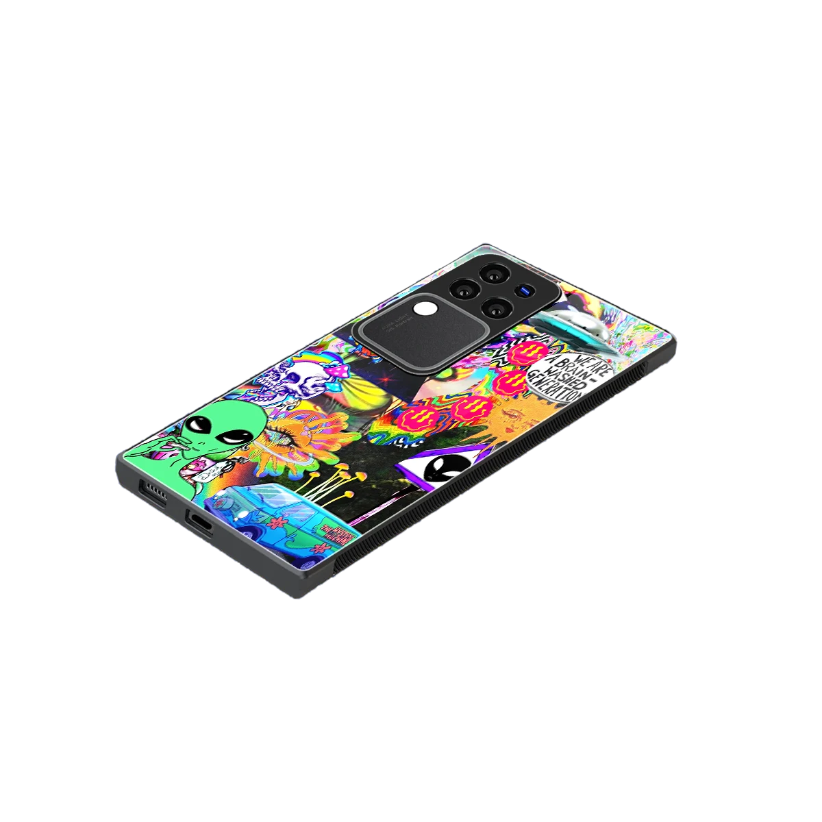 Alien Escape stylish phone case forvivo v30 pro | glossy glass and slim fit