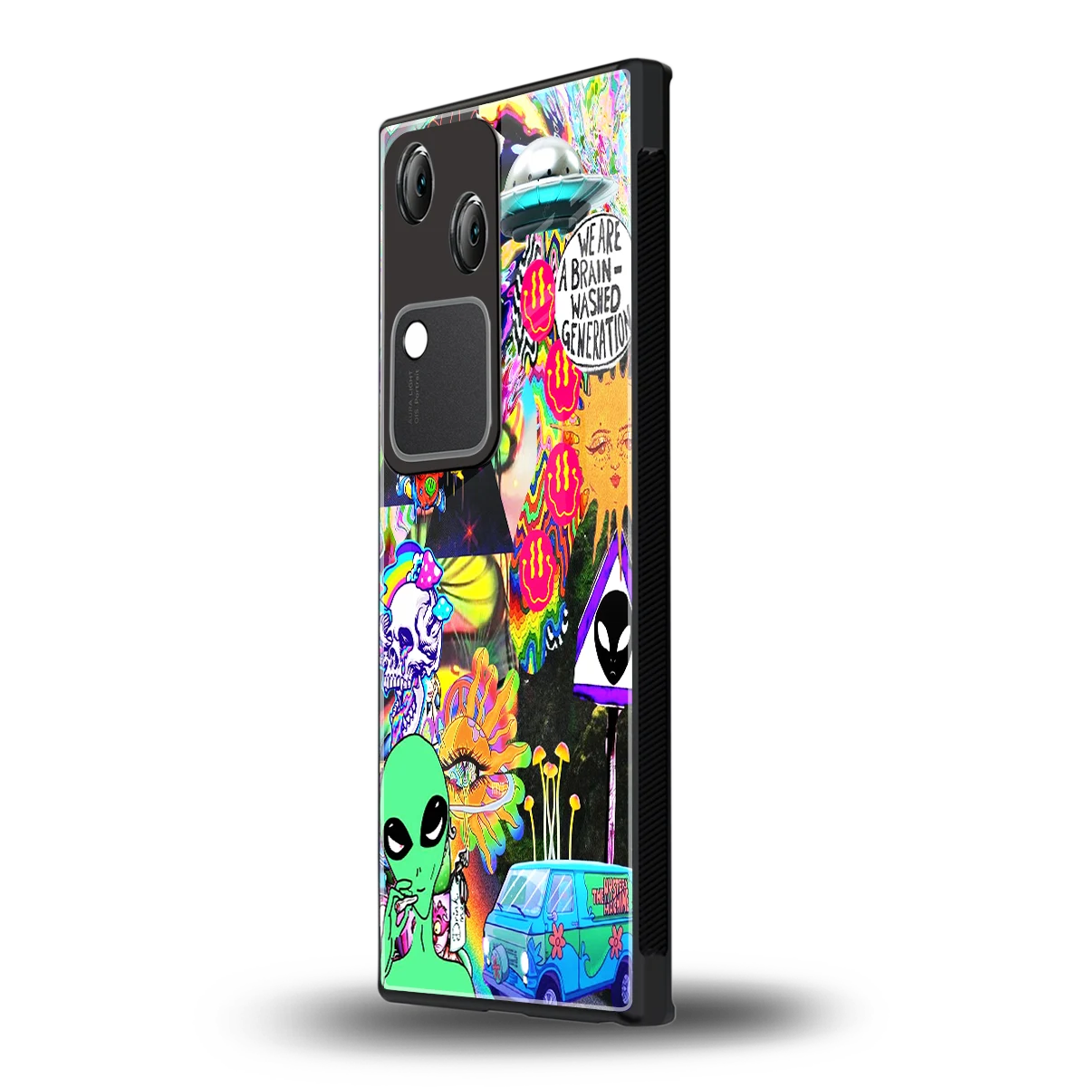 Alien Escape vivo v30 mobile cover | shockproof glass phone case
