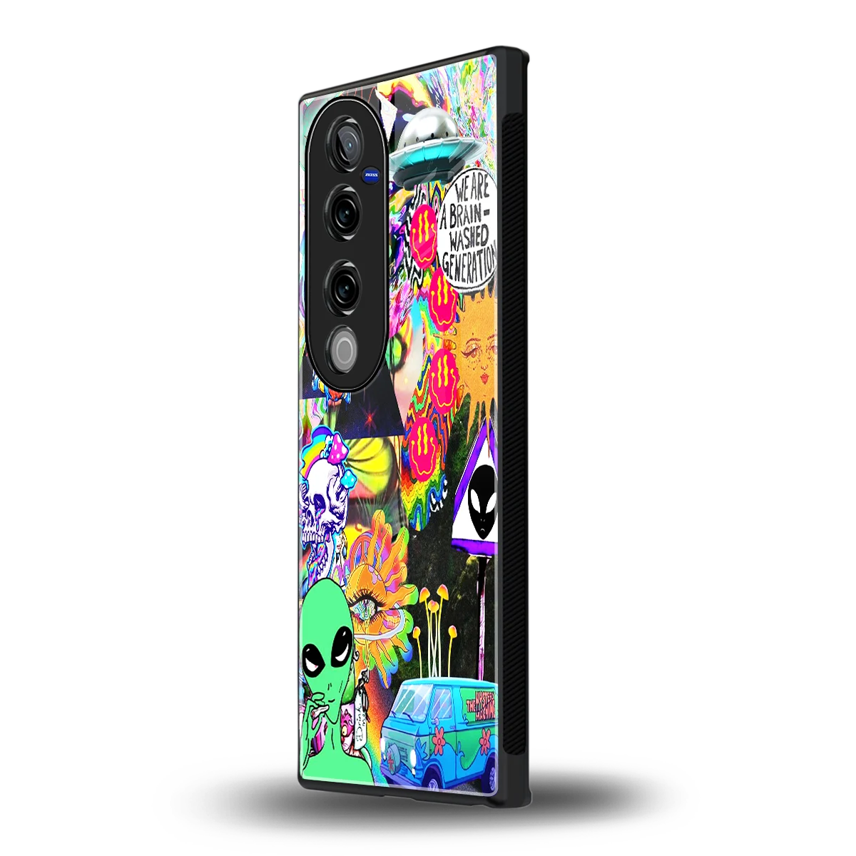 Alien Escape vivo v40 pro mobile cover | shockproof glass phone case