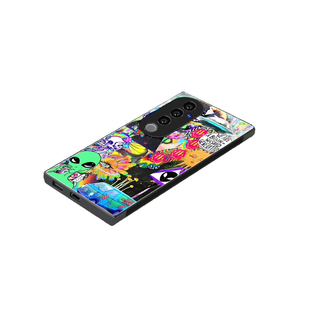 Alien Escape stylish phone case for vivo v40 pro | glossy glass and slim fit