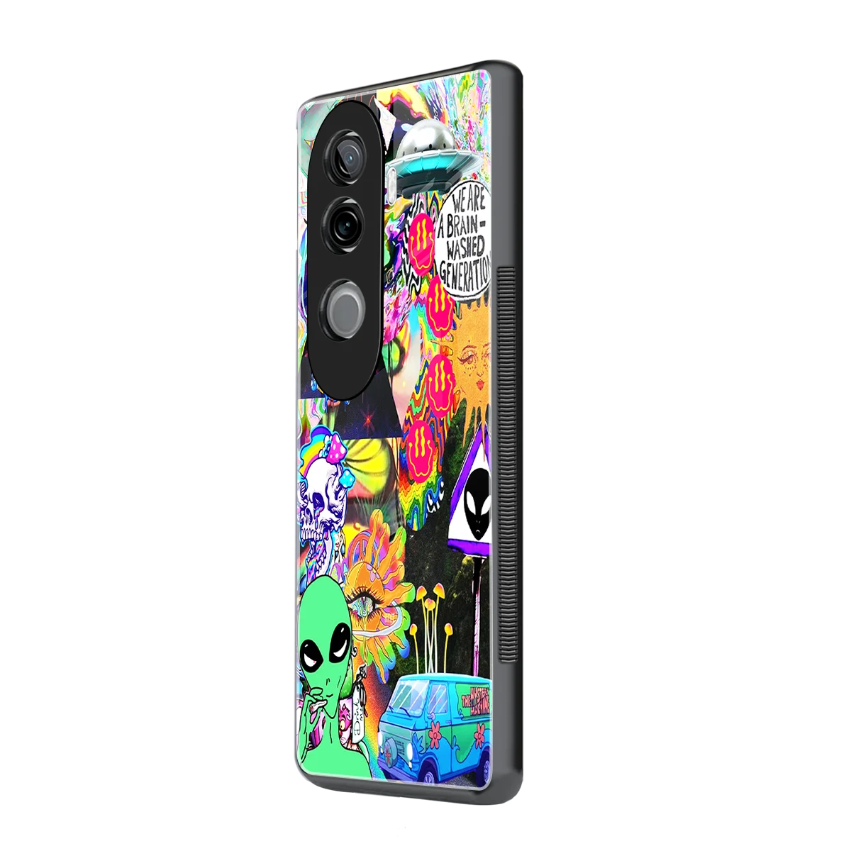 Alien Escape vivo v40e mobile cover | shockproof glass phone case